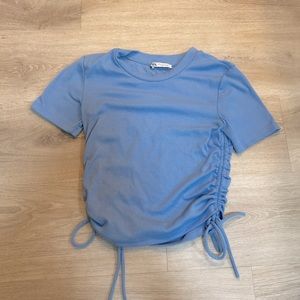 blue zara top